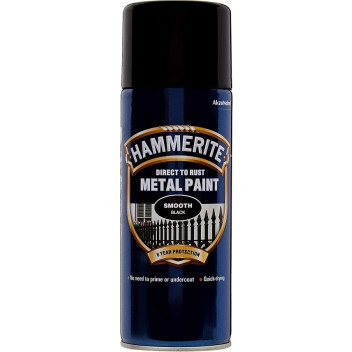 Hammerite 5092965 Smooth Black 400ml