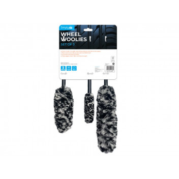Simply Auto CLE080 3 Microfibre Wheel Woolies - Alloy Wheel