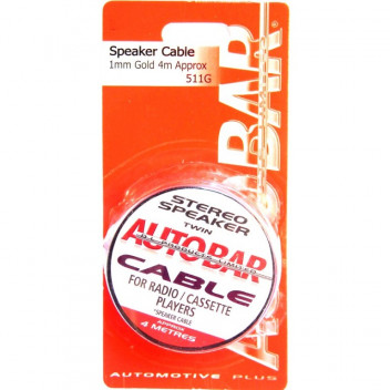 Autobar Speaker Cable 1mm Gold 4m