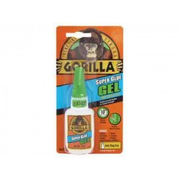 Gorilla 4044401 Super Glue Gel 15g - No-Run Gel Formula for