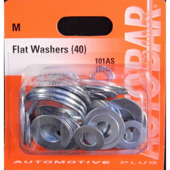 Autobar Flat Washers Assorted Pack of 40
