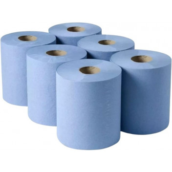 Fourstones DELTA6B 2-Ply Blue Paper Rolls - 150m x 170mm (Pa