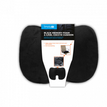 Simply Auto BGCC01 Memory Foam and Gel Coccyx Cushion
