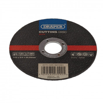 Draper Tools 94784 DPC Metal Cutting Disc 115 x 2.5 x 22.23m
