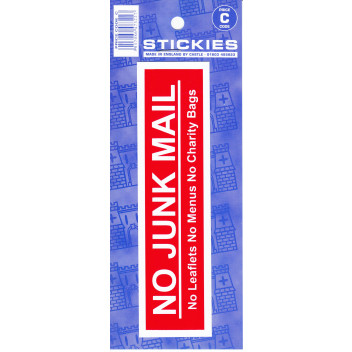 No Junk Mail Sticker