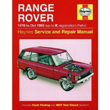 Workshop Manual Haynes Manual Range Rover (1970- 1992)