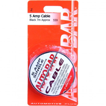 Autobar Mini Reel 5 Amp Cable Black 7m