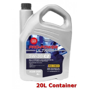 5W-30 C2 Fully Synthetic Low SAPS Engine Oil 20L