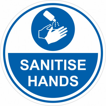 Sanitise Hands Sticker