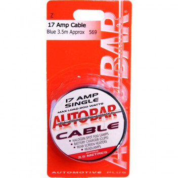 Autobar 17 Amp Cable 3.5 Metre Blue