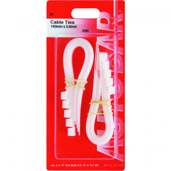 Autobar Cable Ties 140mm x 3.6mm Pack of 10