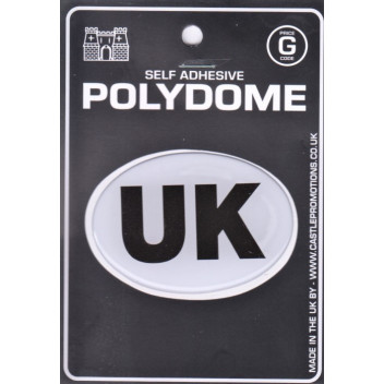 UK Oval 70mm x 50mm Sticker