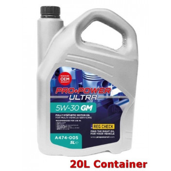 5W-30 GM Fully Synthetic Engine Oil 20L