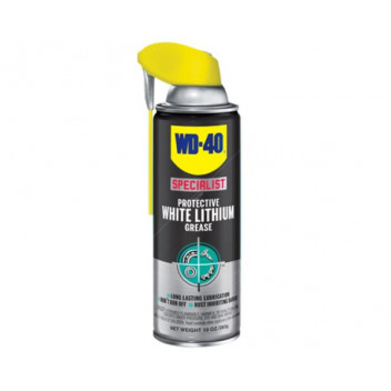 WD-40 44391 White Lithium Grease 400ml - Heavy Duty Long-Las