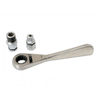 Laser Tools 4002 Go Thru Ratchet with Bit & Socket Adaptor 1