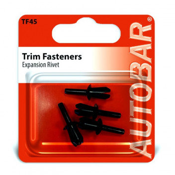 Autobar Expansion Rivet Black ? Ford/Audi/VW/Renault Pack of