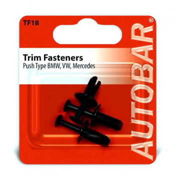 Autobar Push?Type Retainer ? BMW/VW/Mercedes Pack of 3