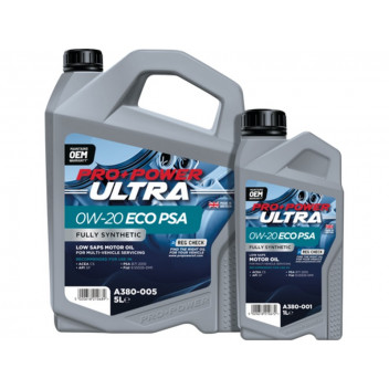 0W-20 ECO PSA Fully Synthetic Low SAPS Engine Oil 1L