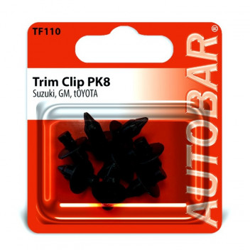 Autobar Suzuki/GM/Toyota Trim Clip Pack of 8