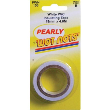 Pearl Automotive PWN156 PVC Insulating Tape - White 19 mm x