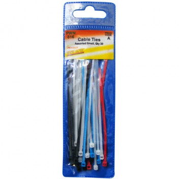 Pearl Automotive PWN816 Assorted 100mm Cable Ties - Pack of