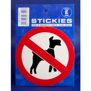 No Dogs Sticker