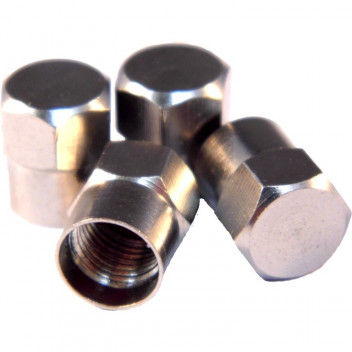 Autobar Metal Dust Caps Hex Head Pack of 4