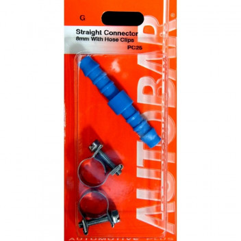 Autobar Straight Connector 8mm
