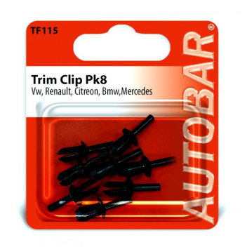 Autobar VW/Renault/Citro?n/BMW/Mercedes Trim Clip Pack of 8