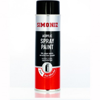 Simoniz SIMP25D Post Office Red Acrylic Spray Paint 500ml -