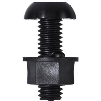 Pearl Automotive PWN627 Number Plate Screws & Nuts - Black
