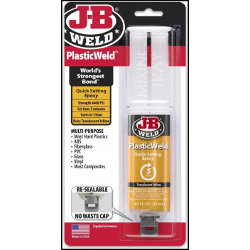 J-B Weld JB50132 PlasticWeld 25ml - 5-Minute Quick Setting P
