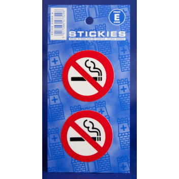 No Smoking Pair Outside Sticker