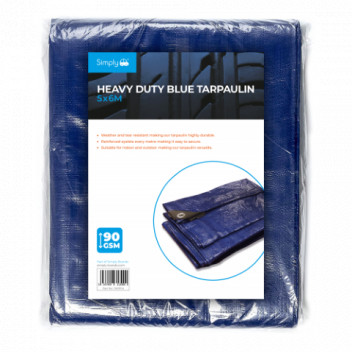 Simply Auto TARP004 Heavy Duty Tarpaulin (5x6M | 90GSM)
