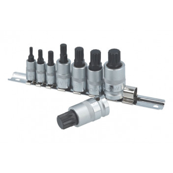 Laser Tools 3266 8 Piece Spline Socket Bit Set 1/4D & 3/8D &