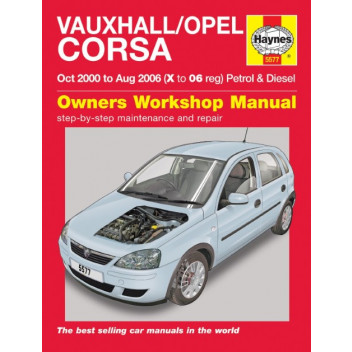 Workshop Manual Vauxhall Corsa 00-06