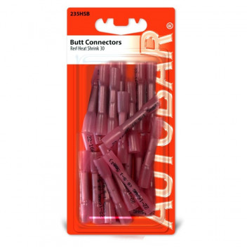Autobar Red Heat Shrink Butt Connectors Pack of 100