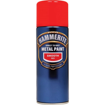 Hammerite 5092967 Smooth Red Spray 400ml - Smooth Red Anti-R