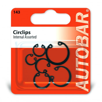 Autobar Internal Circlips Assorted Pack of 6