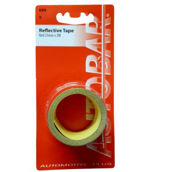 Autobar Reflective Tape Red 25mm x 2m