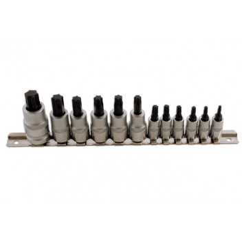 Laser Tools 2196 12 Piece Short Star Socket Bit Set 1/4D 3/8
