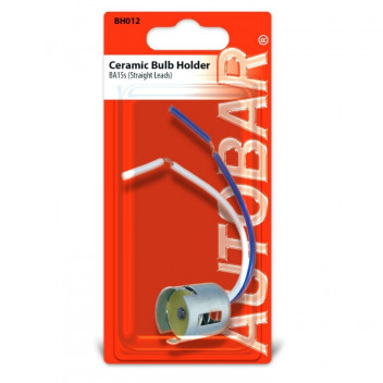 Autobar BA15S Ceramic Bulb Holder Straight Leads