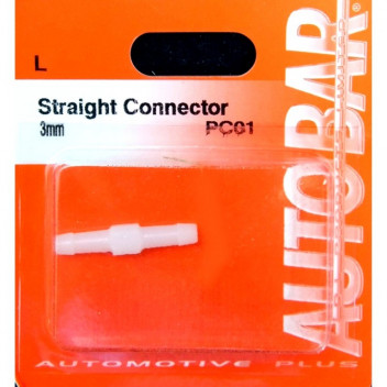 Autobar Straight Connector 3mm