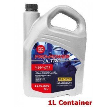 5W-40 Fully Synthetic Engine Oil 1L