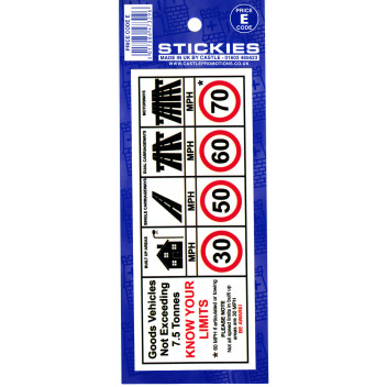 Van Speed Limits Sticker