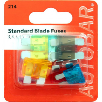Autobar Assorted Blade Fuses Pack of 10 (3?30 Amp)