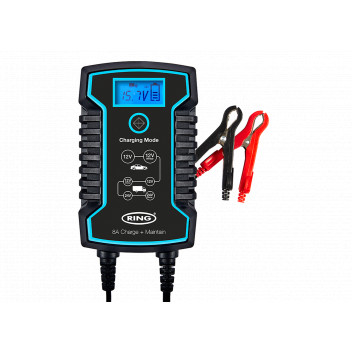 Ring Automotive RSC808 12V 8A Smart Charger - Heavy Duty Int