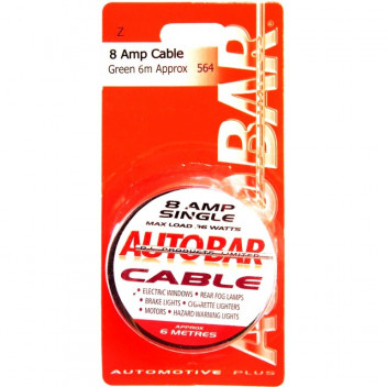 Autobar 8 Amp Cable 6 Metre Green