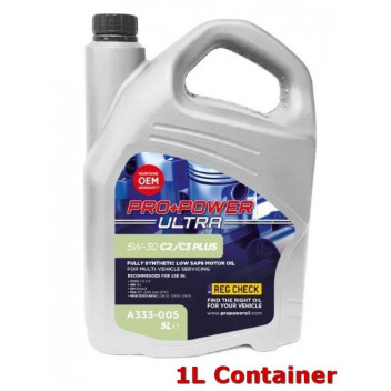 5W-30 C2 / C3 Plus Fully Synthetic Low SAPS Engine Oil 1L