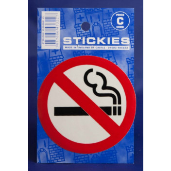 No Smoking Clear Sticker